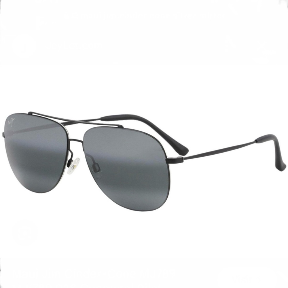 Maui Jim Black Aviator Sunglasses